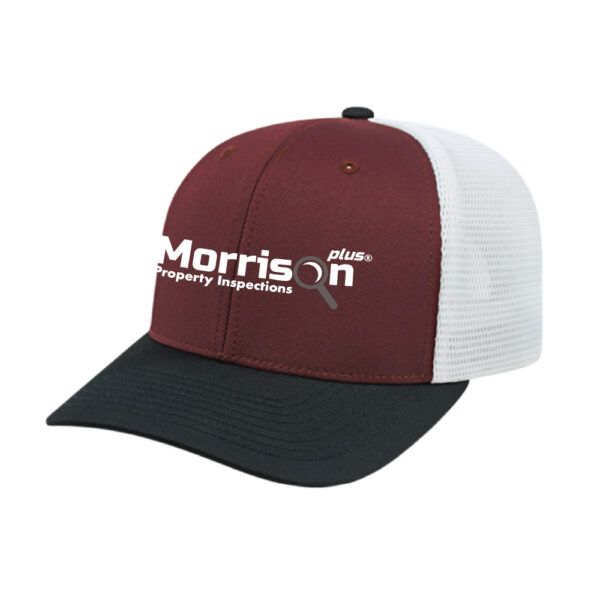 Trucker Cap - Maroon/Black/White